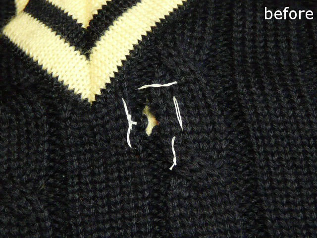 ニット修理2前
